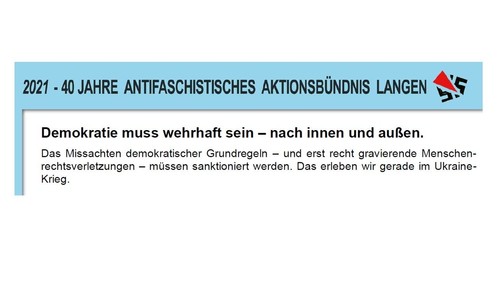 Eröffnung der Ausstellung über wehrhafte Demokratie am Beispiel Langen mit Autorenlesung