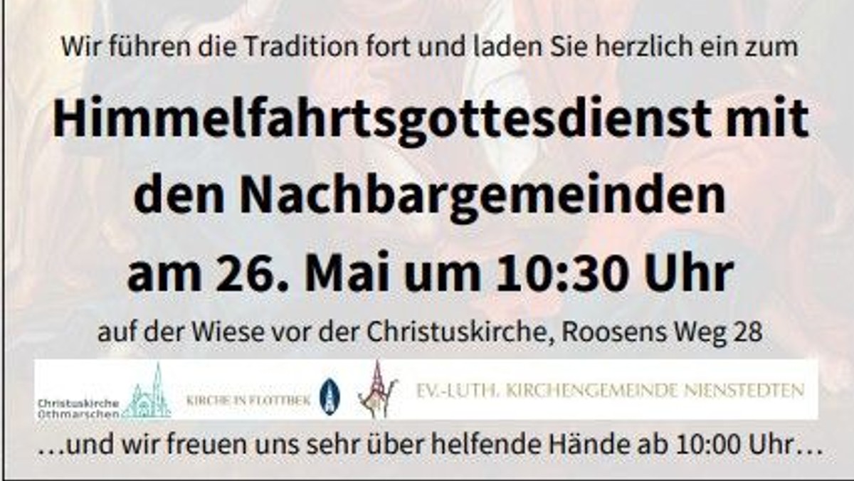 Herzliche Einladung zum Ausflug zur Christuskirche an Himmelfahrt, 26. Mai 2022 um 10:30 Uhr