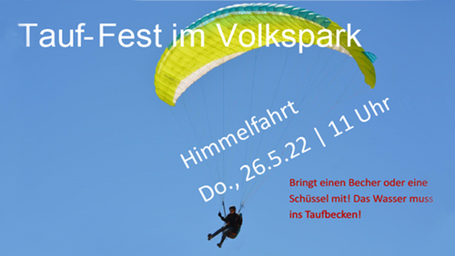 Tauffest im Volkspark Mariendorf