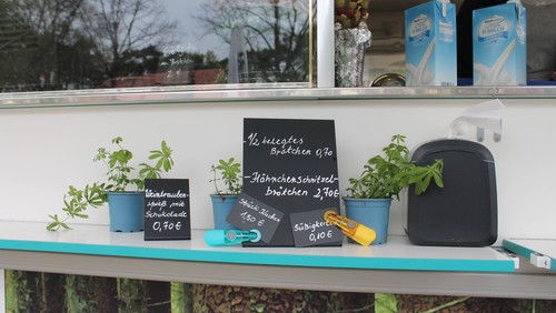 Waldcafe in den Wohnstätten Gottesschutz