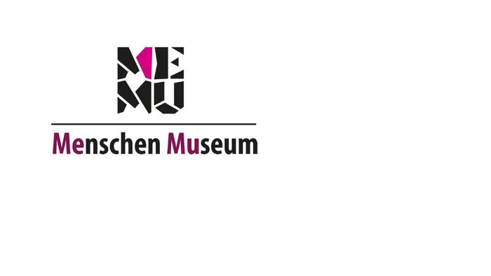 Das Bild zeigt das Logo des Menschen Museums.