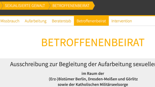 Aufruf mit der Bitte um Unterstützung des Betroffenenbeirates der ostdeutschen Diözesen