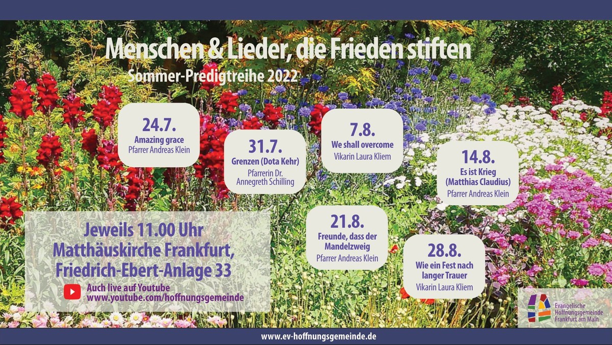 Menschen&Lieder, die Frieden stiften