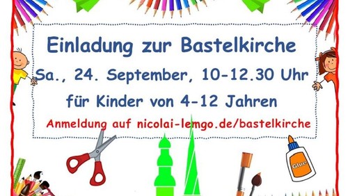 Upcycling in der Bastelkirche am 24. September 10-12.30 Uhr