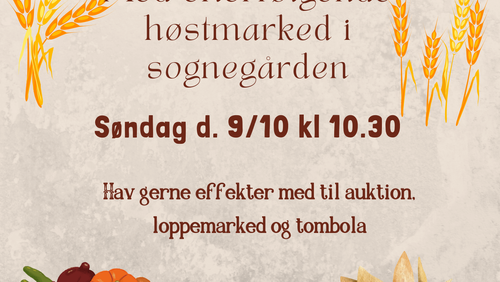 Høstmarked i sognegården