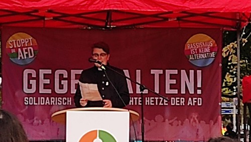 „Ich stehe hier, weil meine Kirche politisch ist“