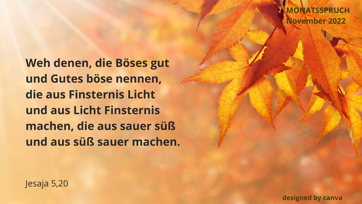Monatsspruch November