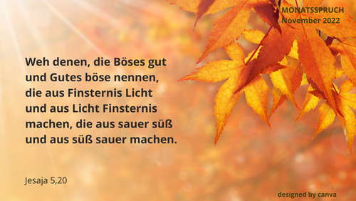 Monatsspruch November