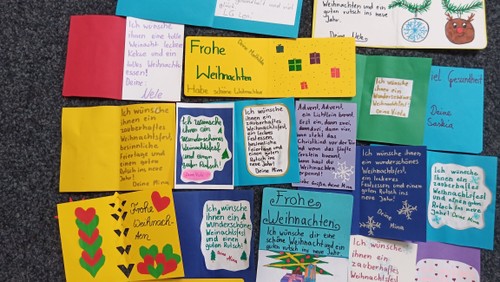Weihnachtskarten für Menschen in Pflegeeinrichtungen