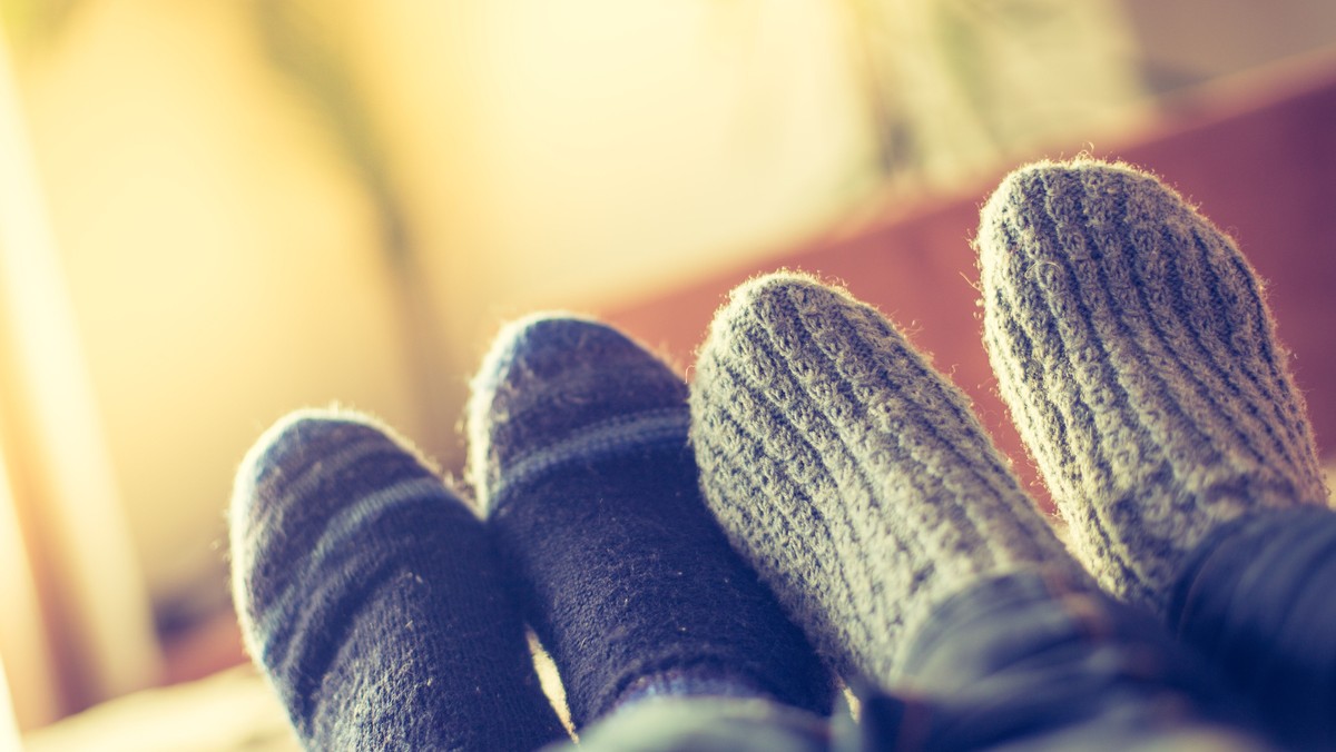 Dicke Socken und ein warmer Pulli