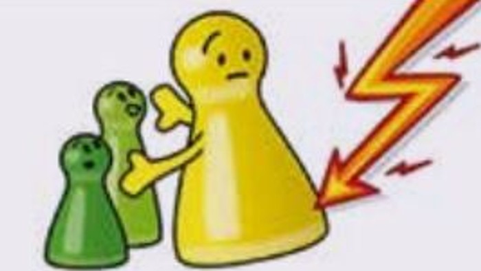 Das Bild zeigt ein Symbol für den Schutz von Kindern, Jugendlichen und Erwachsenen vor Gefahren.