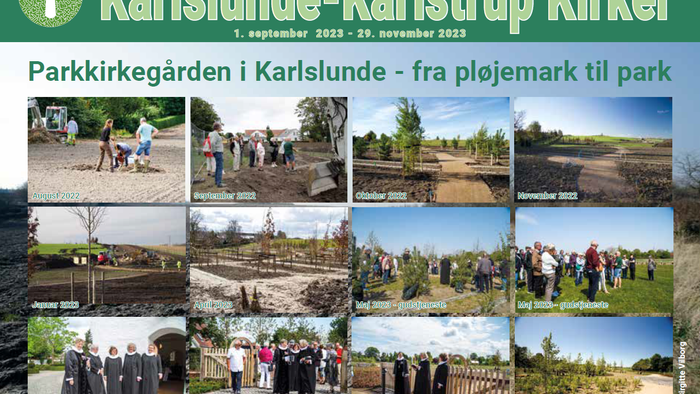 Karlslunde-Karlstrup Kirke - Parkkirkegården i Karlslunde - fra pløjemark til park