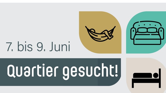 Poster für die Quartiergesucht-Veranstaltung der Christlichen Begegnungsstätte in Frankfurt