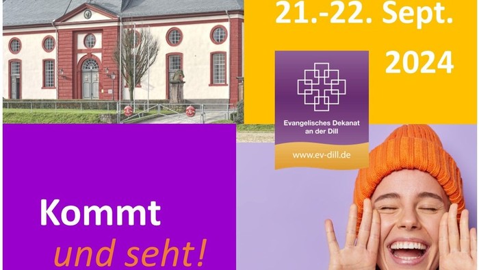 Bild zeigt Veranstaltungshinweis zur Dekanatskirchentag 2024 in Dillenburg