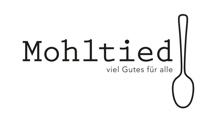 Das Logo zeigt den Namen 'Mohlried' mit einem Löffel-Symbol und dem Slogan 'viel Gutes für alle'.