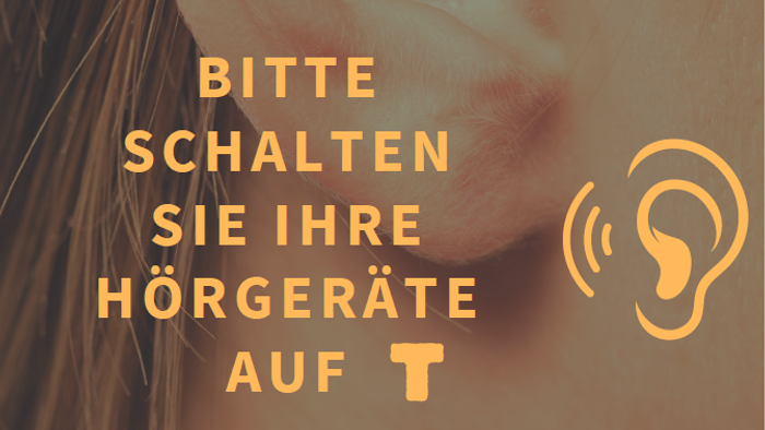 Das Bild zeigt eine Ohrverletzung und Hinweise auf Hörprobleme