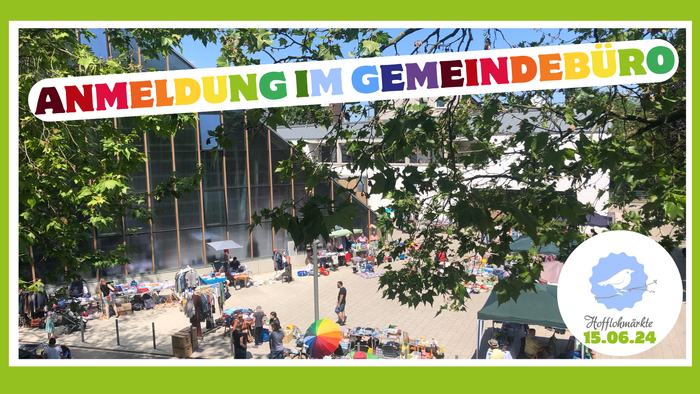 Anmeldezeit für das Gemeindefest am 15.06.24 im Park mit vielen Menschen und Buden