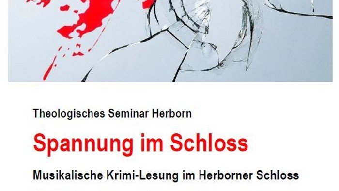 Theologisches Seminar Herborn veranstaltet am 19. März 2024 ein Seminar zur musikalischen Kriminalitätslesung im Herborner Schloss.