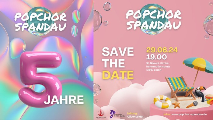 Feier zum 5-jährigen Jubiläum von Popchor Spandau am 29.06.2024