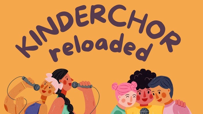 Flyer für Kinderchor mit Proben- und Auftrittsterminen