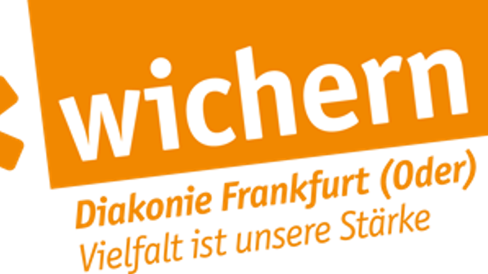 Das Logo der Diakonie Frankfurt mit dem Slogan 'Vielfalt ist unsere Stärke'.