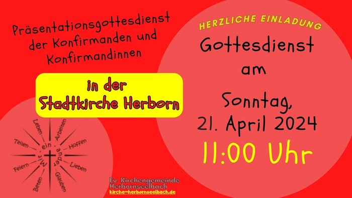 Präsentation und Gottesdienst in der Stadtkirche Herbern am 21. April 2024 um 11:00 Uhr