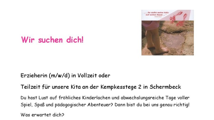 Stellensauschreibung als PDF