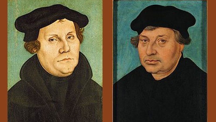 Zwei Portraits eines Mannes mit schwarzer Kleidung und Hut