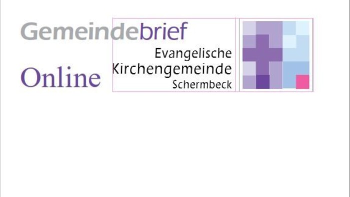 Banner zur Ankündigung des Gemeindebriefes