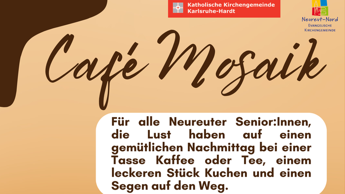 Café für Senioren mit Kaffee, Tee und Geselligkeit, immer montags und donnerstags im Neureut-Nord.