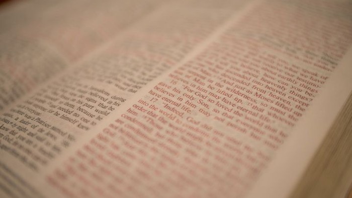 Offenes Buch mit Text auf den Seiten