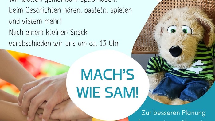 Kinder-Kirchen-Samstag am 06.09.2025 mit Basteln, Spielen und gemeinsamem Essen, Beginn um 10 Uhr, Himmelfahrtkirche Gustav-Meyer-Allee 2