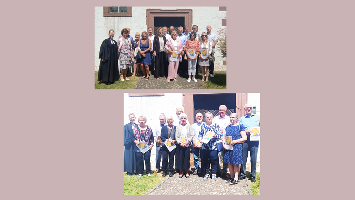 Bild der GoldkonfirmanInnen und Bild der Diamantenen und Gnadenen Konfirmation