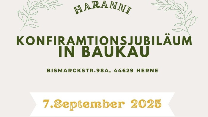 Konfirmationsjubiläum in Baukau