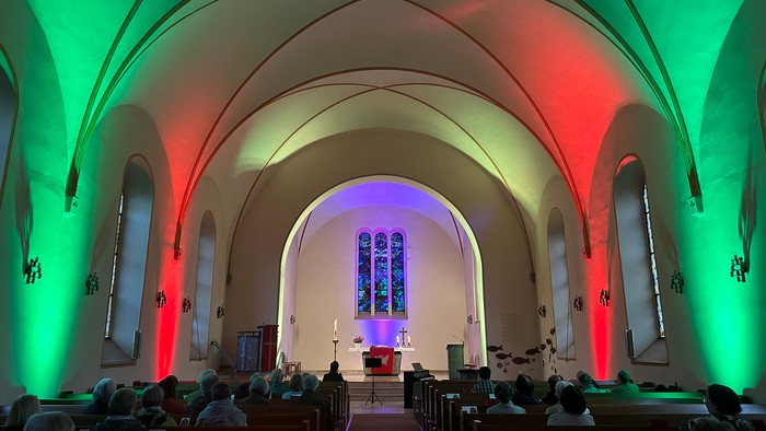 Illuminierte Kreuzkirche