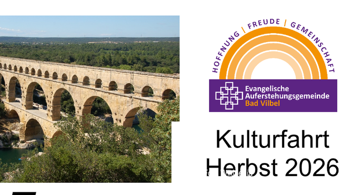Flyer Kulturfahrt Südfrankreich