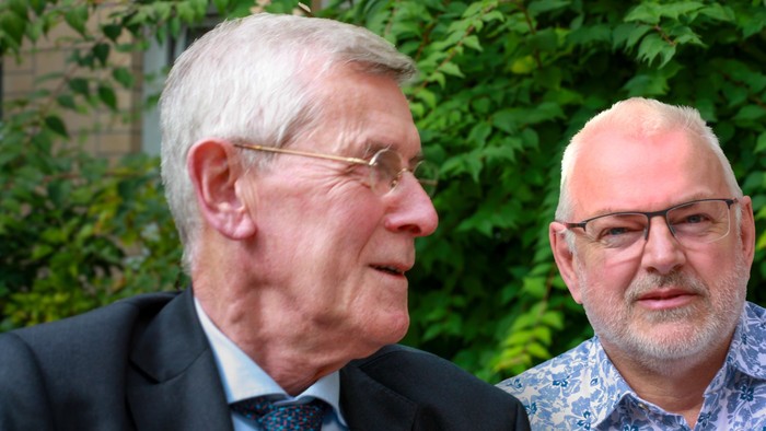 Pfarrer Bernd Kollmetz und Uwe Rosner