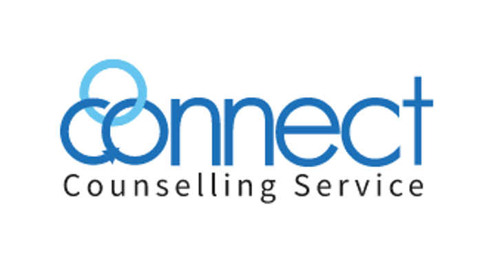 Logo for Connect Counselling Service, featuring a stylized letter 'C' and the service name.
