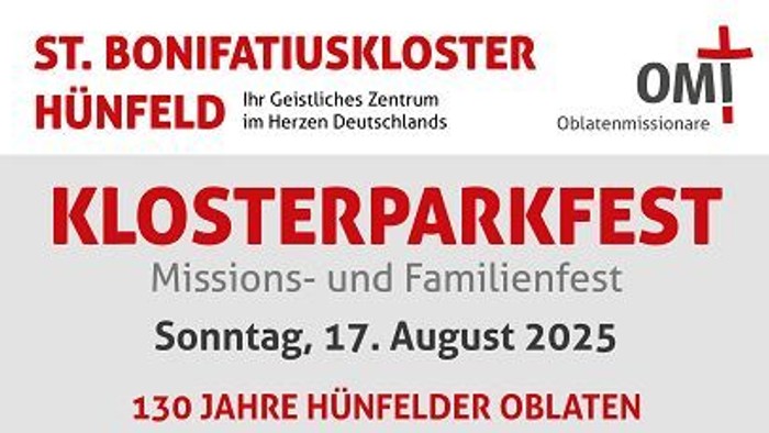 Klosterparkfest in Hünfeld mit verschiedenen Aktivitäten und Feiern