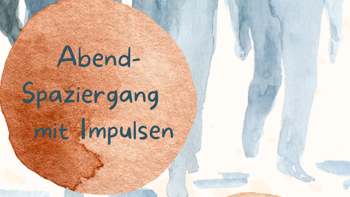 Blaue Menschen auf Aquarell gemalt. Titel 