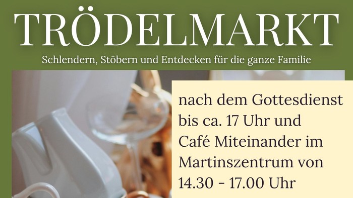 Flyer Trödelmarkt am Michealis Sonntag, am 28.09.2025