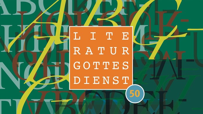 Flyer zum Literaturgottesdienst zu Herr der Fliegen