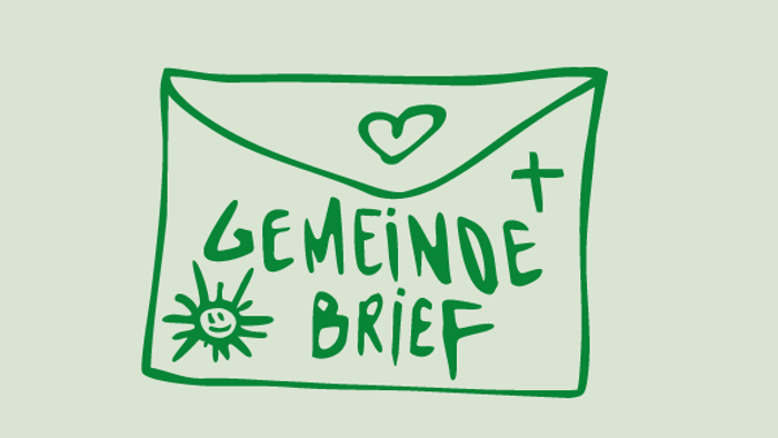 Ein grün gezeichnetes Kuvert mit der Aufschrift