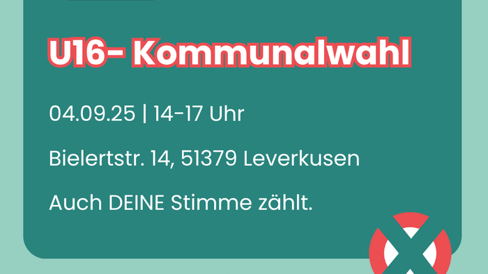 U16-Kommunalwahl, Ohne dich wirds nix, 4.9.25 um 14-17 Uhr in der Bielertstr.14