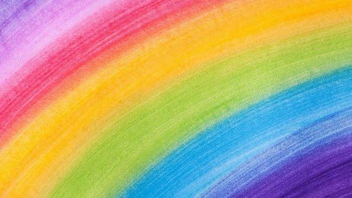 Regenbogen gemalt