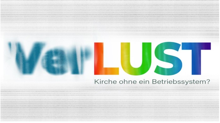 Schriftzug VerLUST grafisch gestaltet