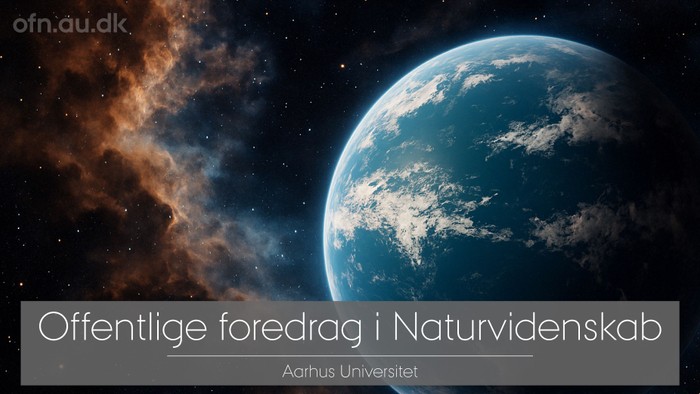 Billede af Jorden i rummet med teksten 