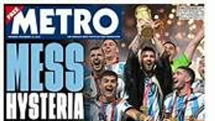 Newspaper headline reads 'This is not our battle' with various images and text surrounding it.