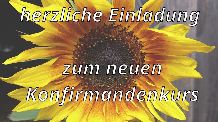 neuer Konfirmandenkurs 2025