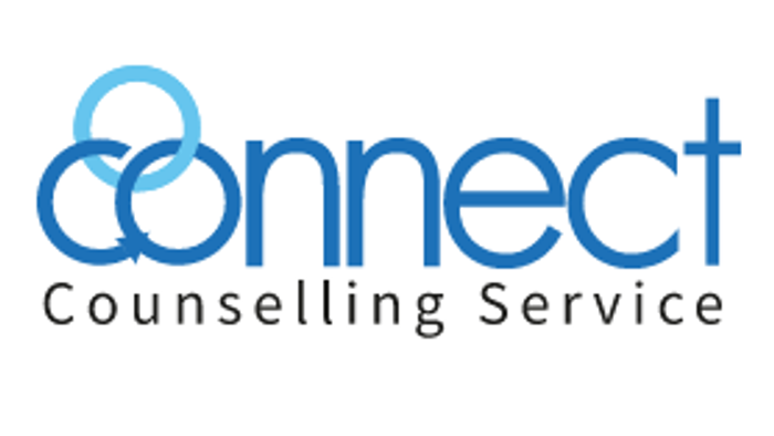 Connect Counselling Service logo with blue text.